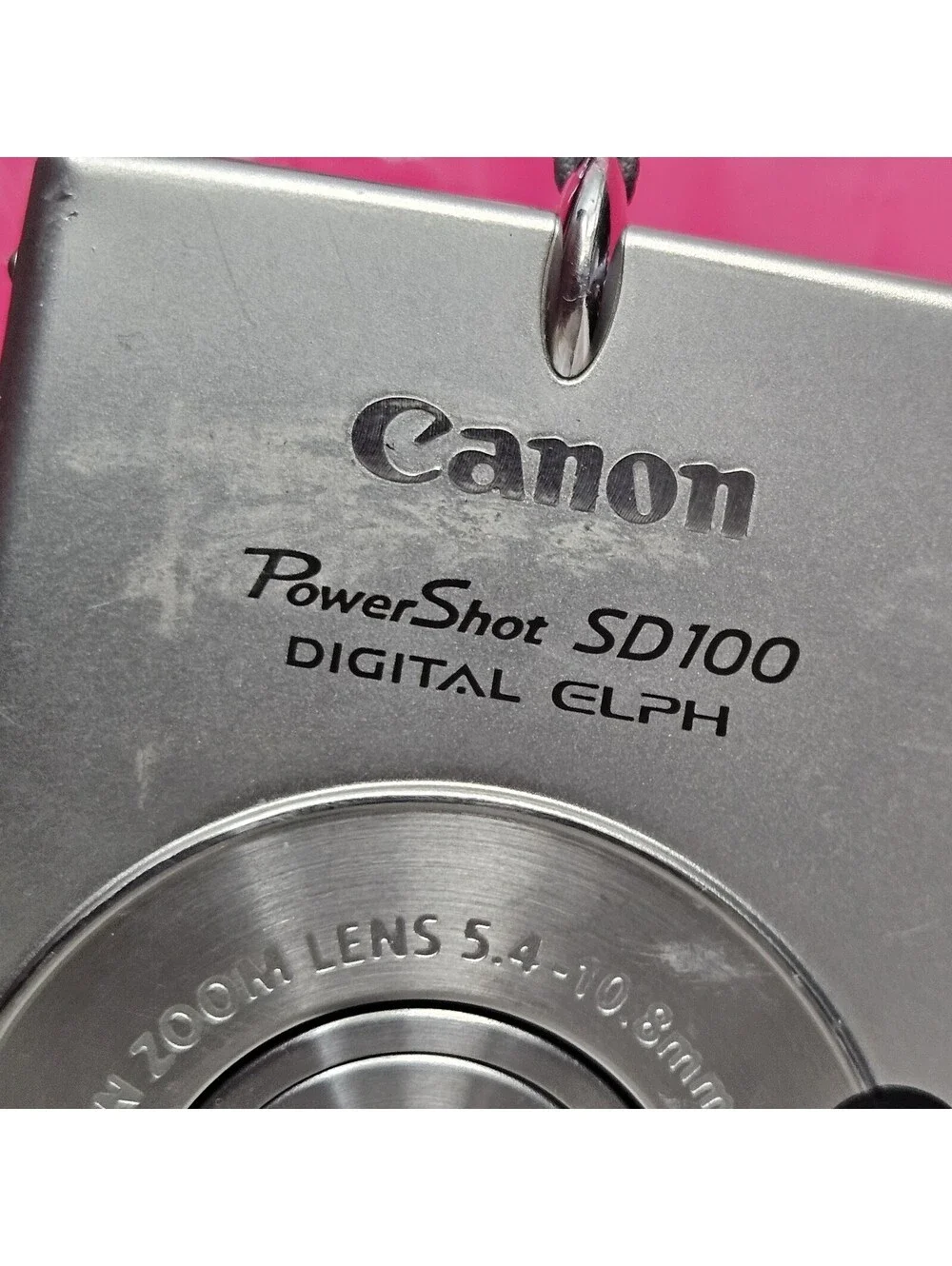 Canon PowerShot Digital ELPH SD100 3.2 MP Digital Camera - Silver FOR PARTS ONLY